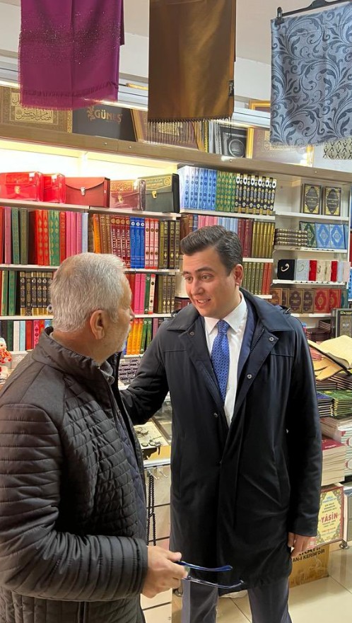 Osman Gökçek, Hacı Bayram Veli Camii ve esnafı ziyaret etti...